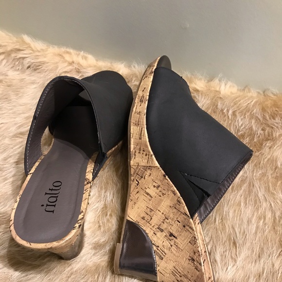 Rialto Cork Wedge Heel, Open Toe Heel - Size 10 M - Picture 8 of 8